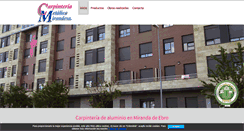 Desktop Screenshot of carpinteriametalicamirandesa.com