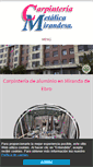 Mobile Screenshot of carpinteriametalicamirandesa.com