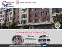 Tablet Screenshot of carpinteriametalicamirandesa.com